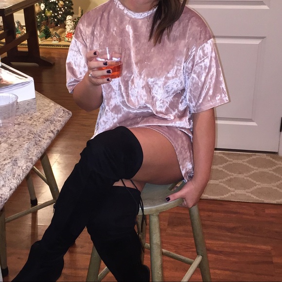 Velvet mini dress - Picture 2 of 2